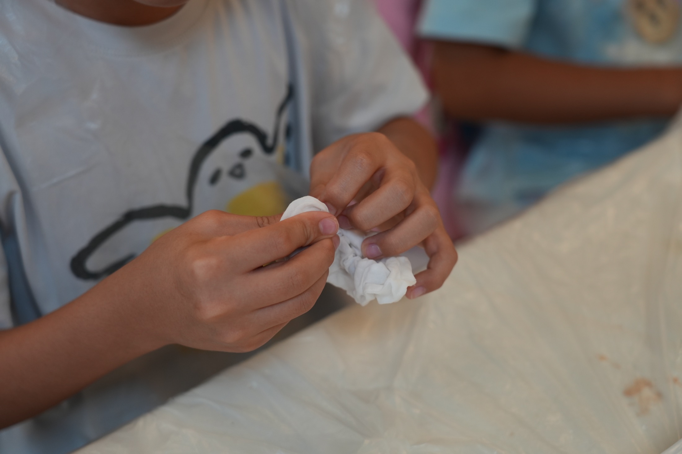 Students participating in a cultural workshop